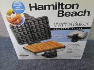 lot 87 image: Hamilton Beach Belgian Style Waffle...