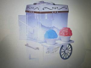 lot 112 image: Nostalgia Snow Cone Maker open box,...