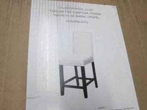 lot 116 image: Linon Stewart Bar-Height Stool open...