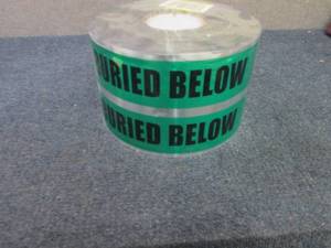 lot 129 image: Roll of Caution Irrigation Line Bur...