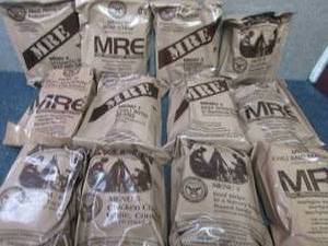 lot 168 image: Sealed Case of 12 MREs Meal Ready ...