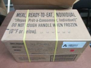 lot 169 image: Sealed Case of 12 MREs Meal Ready ...