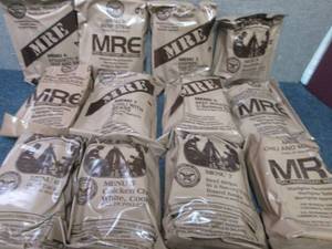 lot 174 image: Sealed Case of 12 MREs Meal Ready ...