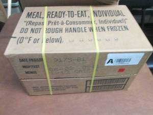 lot 175 image: Sealed Case of 12 MREs Meal Ready ...