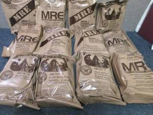 lot 176 image: Sealed Case of 12 MREs Meal Ready ...
