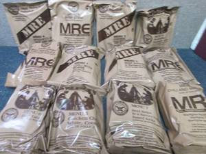 lot 177 image: Sealed Case of 12 MREs Meal Ready ...