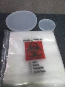 lot 223 image: 9 inch & 5 inch Plastic Lids , Larg...
