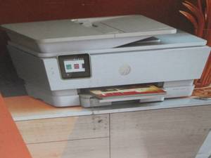 lot 01 image: HP Envy Inspire 7955e WiFi All in One Inkjet Printer open box Retail $314.99