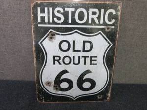 lot 259 image: Metal Route 66 Sign 12.5x16 inches...