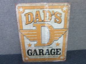 lot 264 image: Metal  Dads Garage Sign 12.5x16 in...