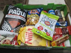 lot 307 image: Flat of Assorted Snacks& Food Items...