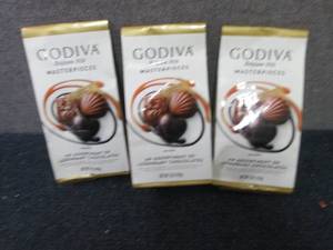 lot 325 image: 3- 5 oz Godiva Masterpieces...
