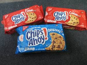 lot 362 image: 3- 13 oz Chips Ahoy...