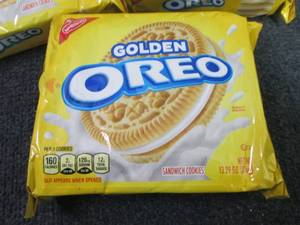 lot 364 image: 3- 13.29 oz Golden Oreos...