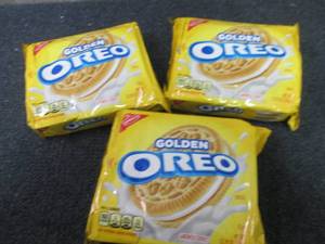 lot 365 image: 3- 13.29 oz Golden Oreos...