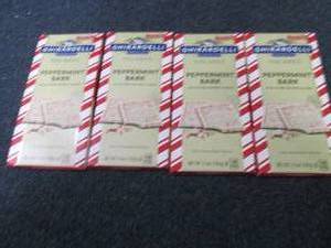 lot 392 image: 4- 3.5 oz Ghirardelli Peppermint Ba...