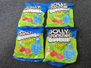 lot 394 image: 4- 6.5 Jolly Ranchers Gummies Sours...