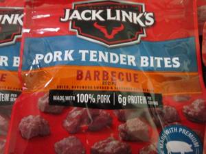lot 405 image: 6- 2.85 oz Jack Links Barbecue Pork...