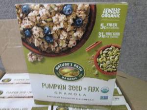 lot 425 image: 12- 11.5 oz Boxes Natures Path Pum...
