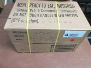 lot 178 image: Sealed Case of 12 MREs Meal Ready ...