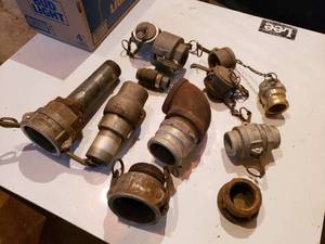 lot 37 image: misc quick coupler caps and accessories