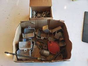 lot 64 image: lot of switch caps , hose bander , clips and banding
