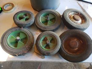 lot 73 image: an assortment of solid wheels