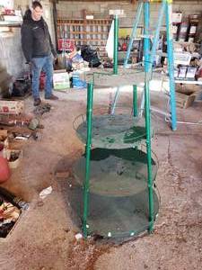 lot 78 image: 4 tiered round shelf organizer