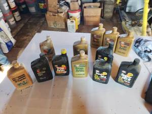 lot 99 image: miscellaneous lot of oil some opened some not
