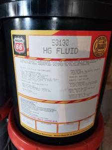 lot 109 image: new unopened 5 gal bucket of HG fluid universal hydraulictransmission fluid