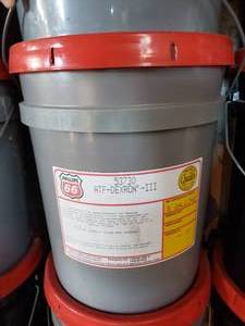 lot 111 image: new unopened 5 gal bucket of DEXTRON-3 ATF