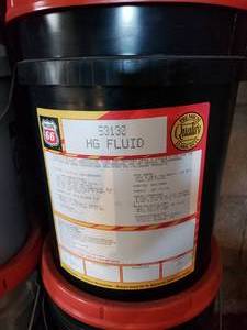 lot 112 image: new unopened 5 gal bucket of HG multi purpose transhydraulic fluid
