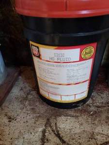 lot 113 image: new unopened 5 gal bucket of HG multi purpose transhydraulic fluid