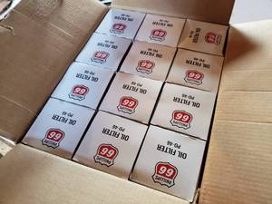 lot 138 image: case of new PHILLIPS 66 oil filters new in the box filter # PO-46