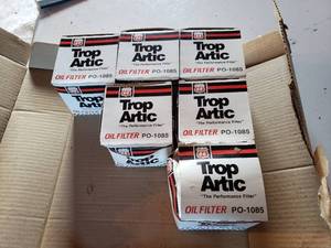 lot 140 image: lot of (6) new TropArtic oil filters filter # PO-1085