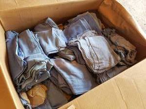 lot 205 image: box of  clean shop rags see picks for box dimensions