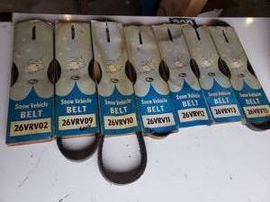 lot 209 image: (7) new in box vintage snow vehicle belts see picks for sizes and condition