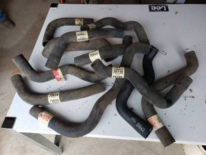 lot 211 image: lot of new radiator hoses see picks for sizes and part numbers