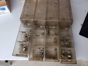 lot 217 image: assortment of 6 volt and 12 volt bulbs