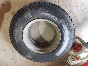 lot 251 image: NEW TOYO truck tire mounted on  rim tire size 11R22.5