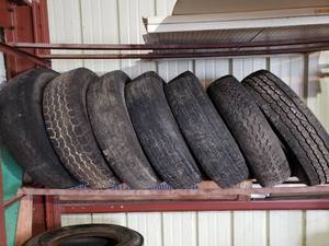 lot 252 image: lot of (7) used 16 trailer tires