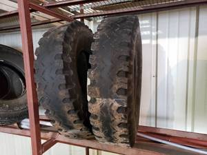 lot 253 image: lot of (2) used truck tires size 7.50-16
