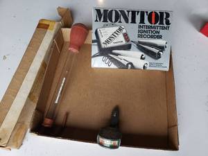 lot 260 image: intermittent ignition recorder ,antifreeze tester and a vintage cigarette lighter battery tester