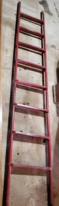 lot 280 image: folding metal ladder from bulk fuel truck see picks for measurements