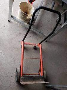 lot 291 image: 2 wheeled convertible  dolly with solid tires