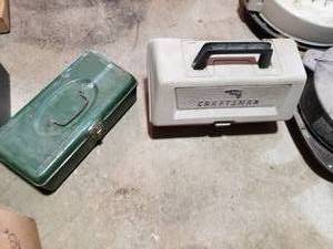 lot 305A image: Tool Box and Craftsman Drill Case (no drill)