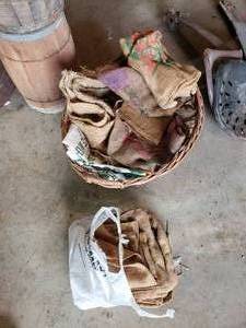 lot 351 image: burlap sacks