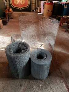 lot 357 image: ( 2) almost full roles of wire one is 18 tall and the other is 24 tall