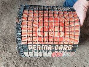 lot 358 image: new old stock roll of galvanized wire 1x1 x100 long