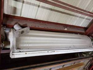 lot 369 image: vintage Whiteway over the drive filling station light